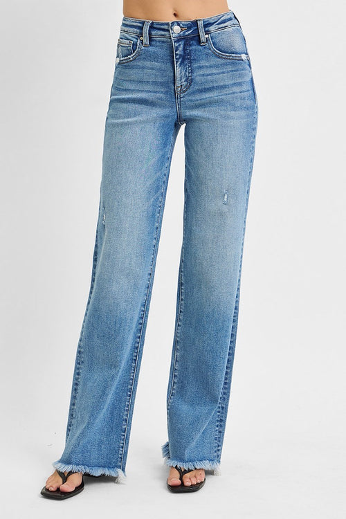 Tummy Control Straight Jeans
