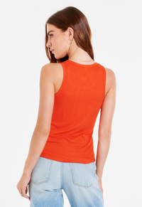 AL Tie Front Tank-Watermelon
