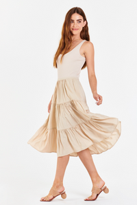AL Portia Tank/Tiered Dress-Bone