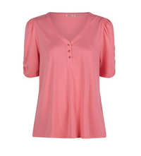 ESQ Puff Sleeve Tee-Berry