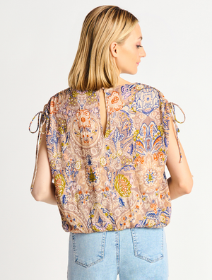 DEX Drawstring Shoulder Top