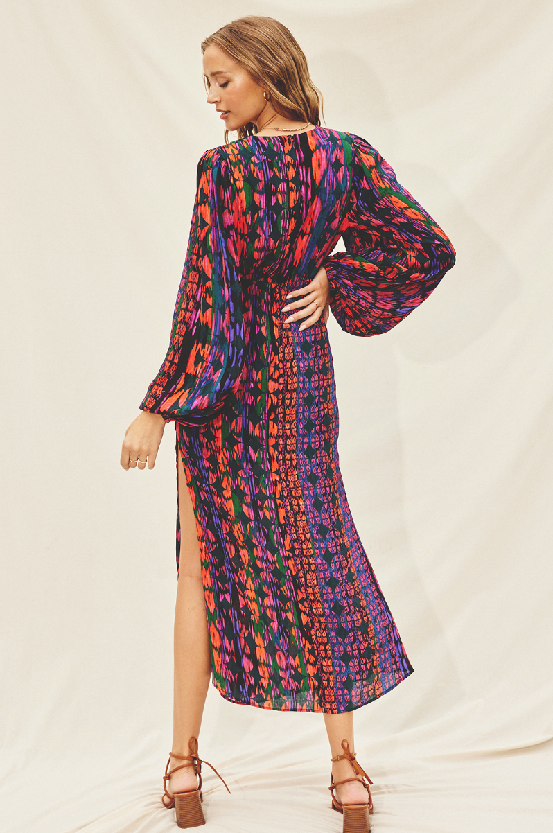 Dress Forum Multi Balloon Sleeve Maxi FD11122P1271 – Style Niche Boutique Dress Forum Multi Balloon Sleeve Maxi FD11122P1271 – Style Niche Boutique