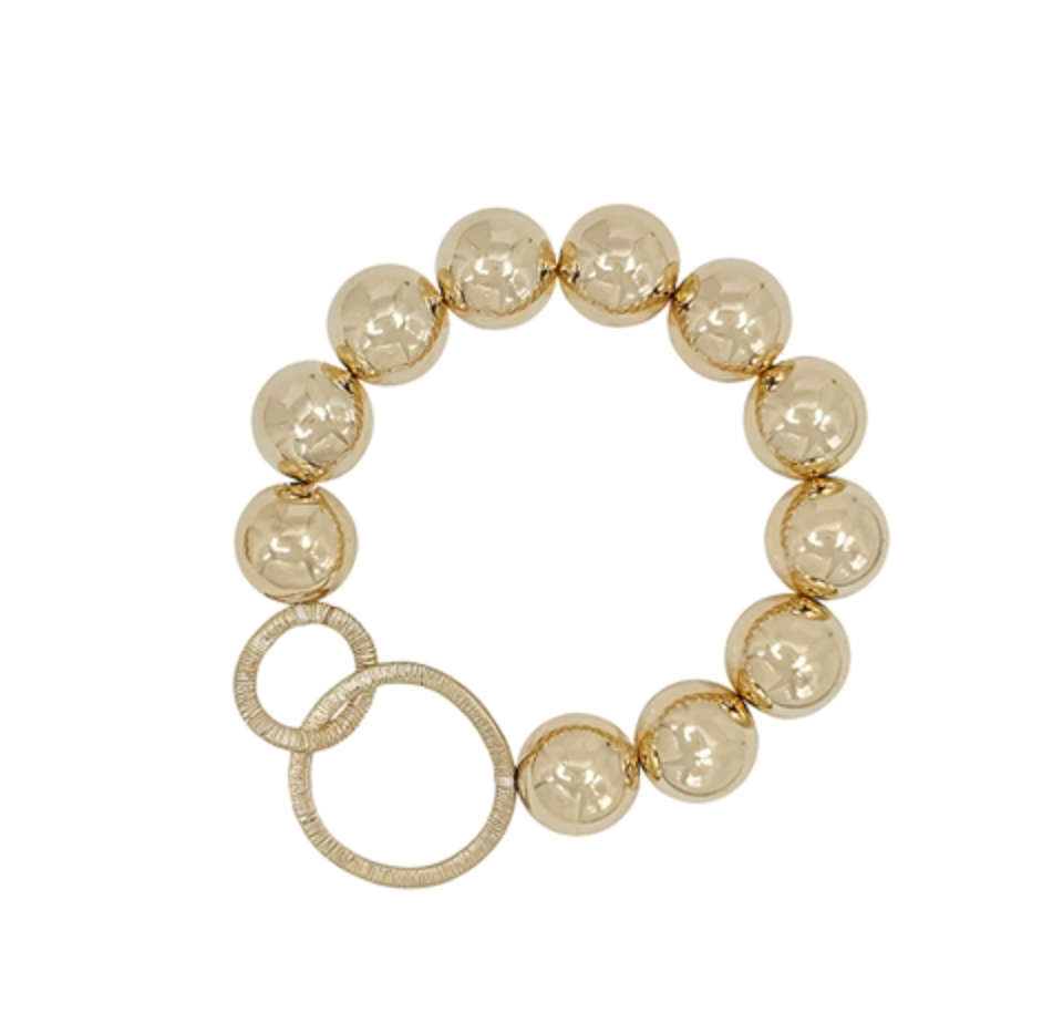WH Lg Bead Stretch Bracelet
