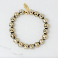 Jen Natural Hematite Bracelet-Gold