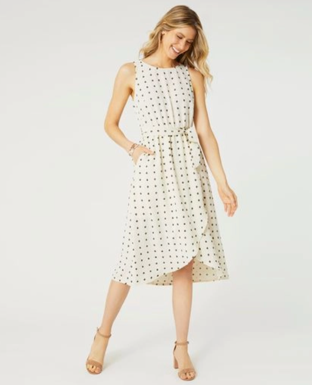 C+C Swiss Dot Dress-Polka Dot