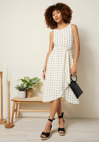 C+C Swiss Dot Dress-Polka Dot