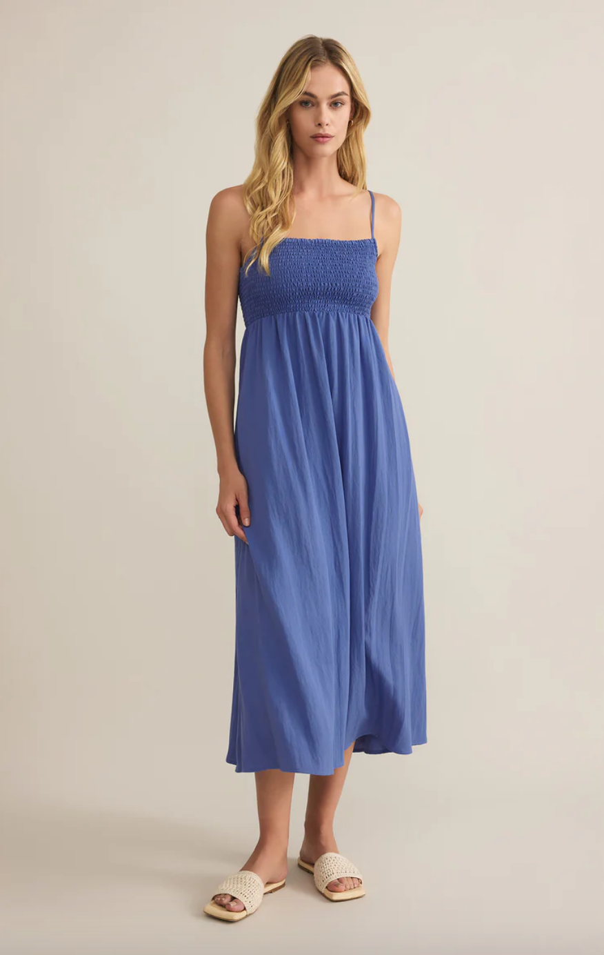 Beachside Smocked Midi Dress