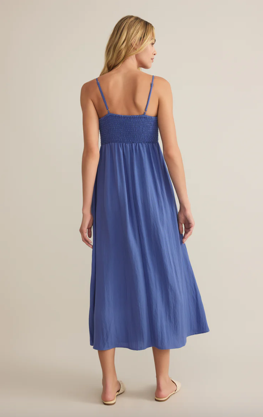 Beachside Smocked Midi Dress