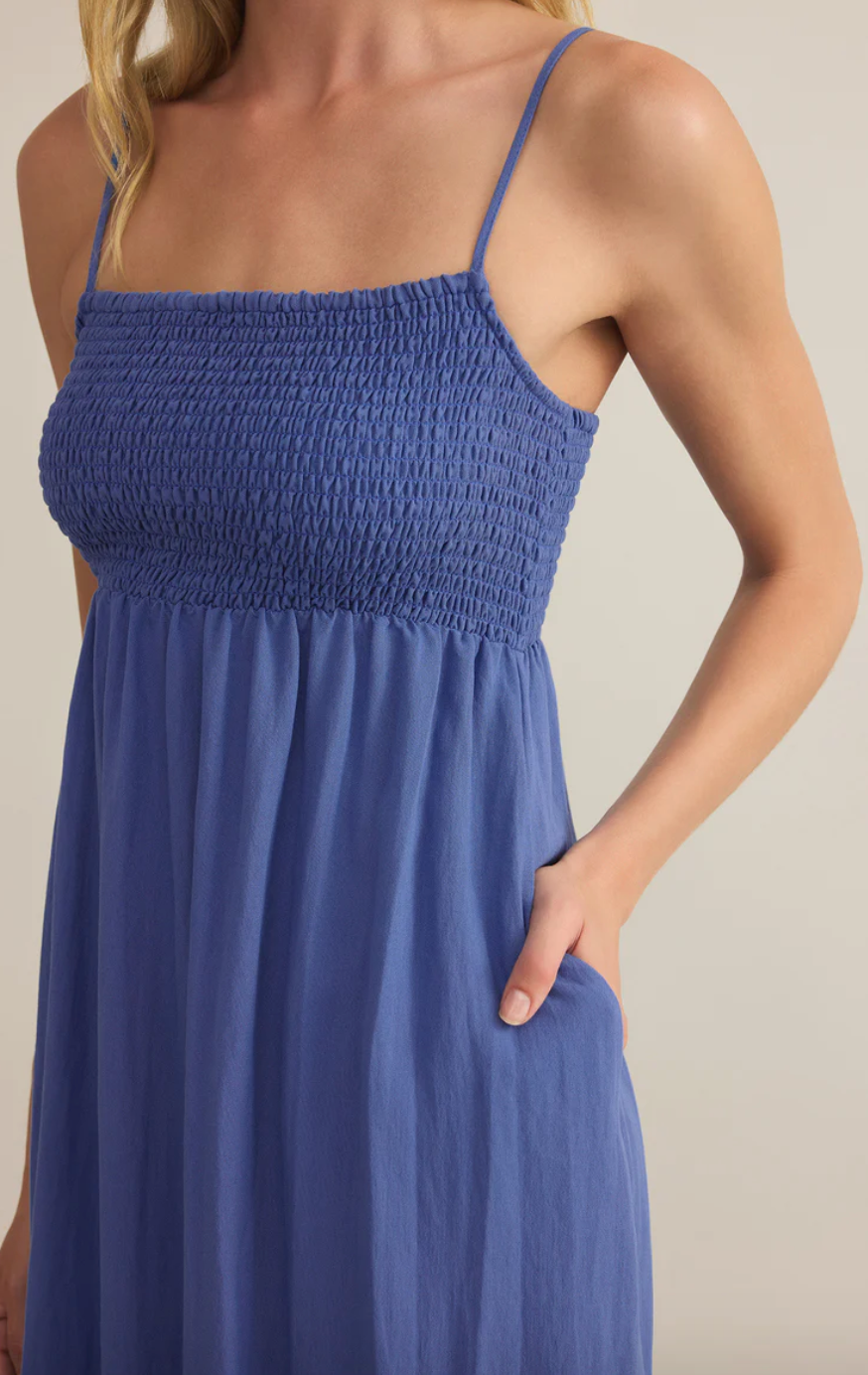 Beachside Smocked Midi Dress