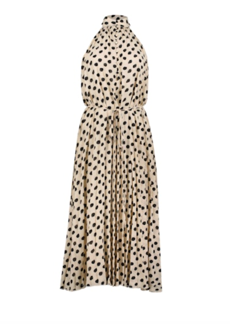 Avery Polka Dot Halter Dress