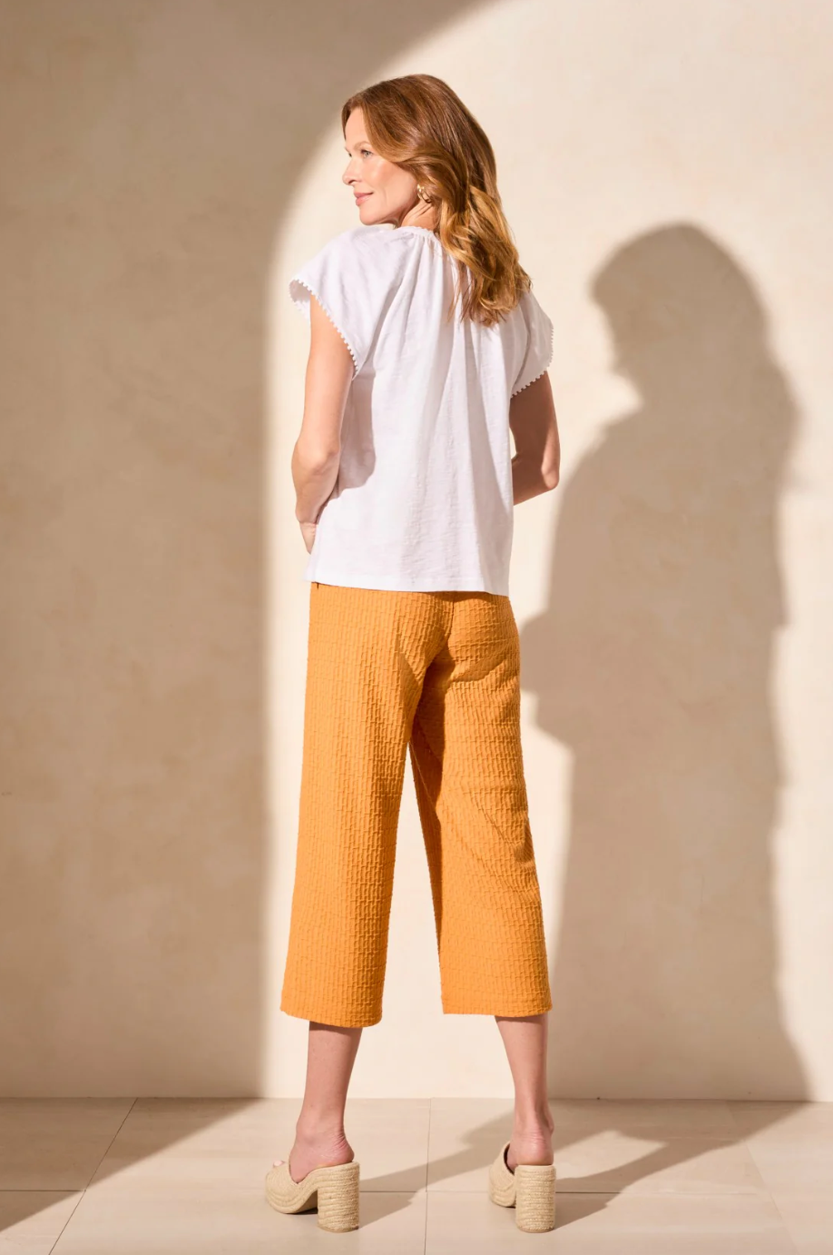 Slub Knit Top w/ Tassles