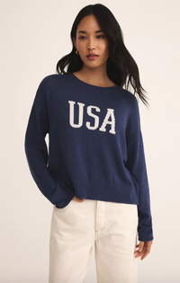 Z Supply Sienna USA Sweater
