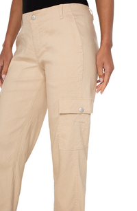 Liverpool Cargo Crop w/ Tab Hem