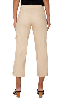 Liverpool Cargo Crop w/ Tab Hem
