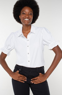 Elbow Puff Sleeve Top