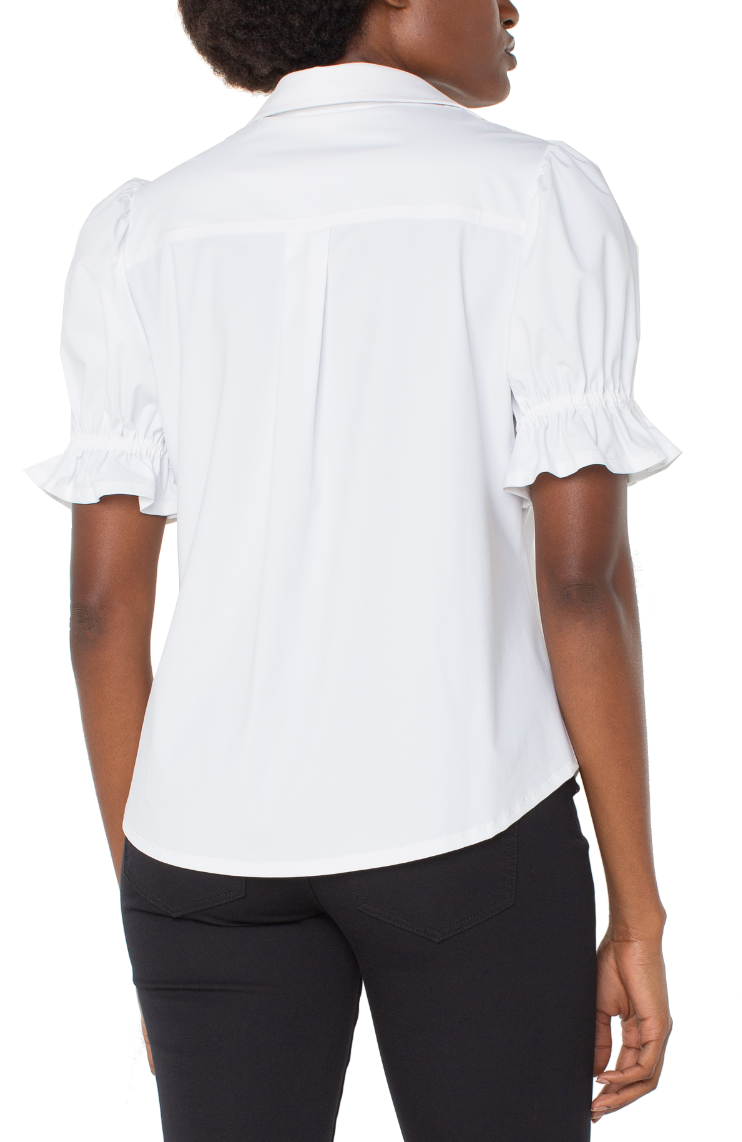 Elbow Puff Sleeve Top