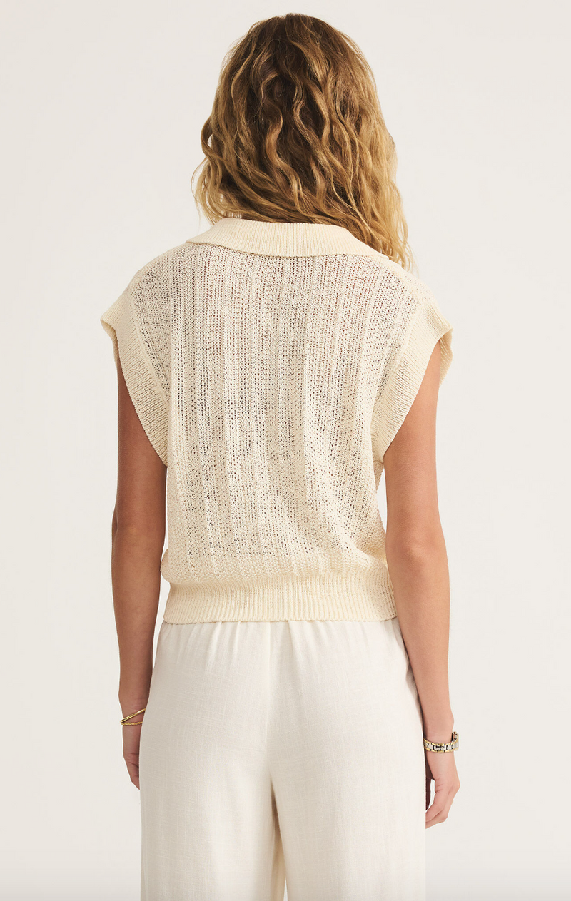 トップス SOPHNET. LINEN MESH OVERSIZED S/S POLO Z Supply Lauden Polo Top - ZW252672 – Style Niche Boutique