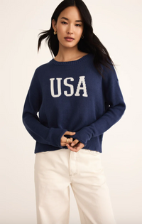 Z Supply Sienna USA Sweater