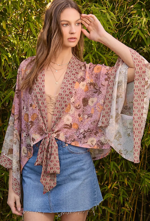 Mixed Media Kimono