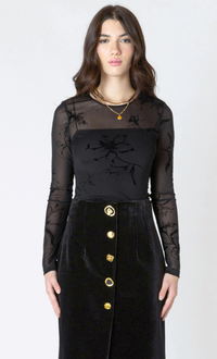 Dex Burnout Patterned Bodysuit