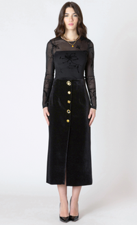 Dex Burnout Patterned Bodysuit