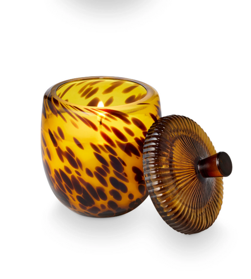 Woodfire Glass Acorn Candle