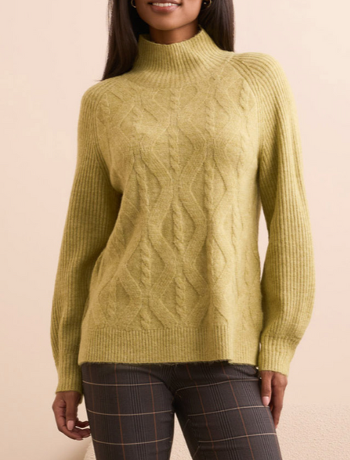Tribal L/S Mock Neck Sweater