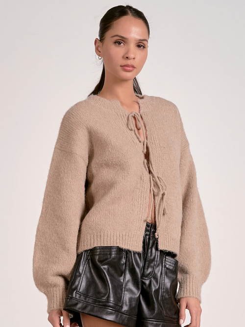 Elan Tie Front Cardigan