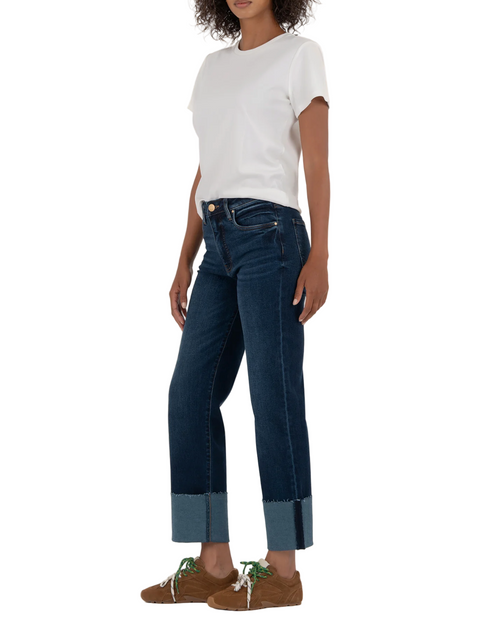 Kut Fay Cut Hem w/Cuff Jeans