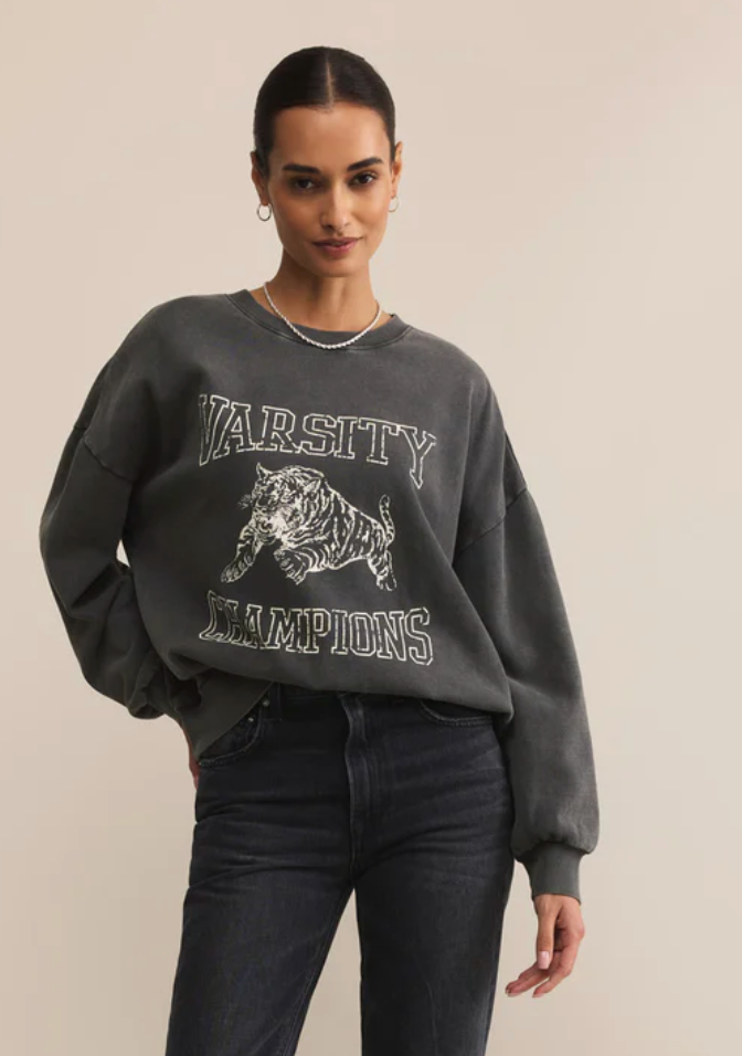 office holiday スウェット Z Supply Varsity Sunday Sweatshirt GT253449S – Style Niche