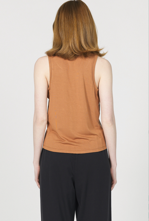 Carmela Vegan Leather Tank - Sugar