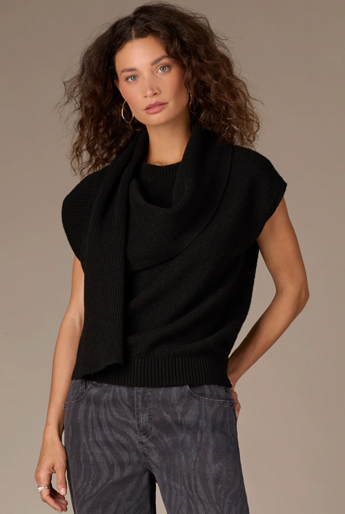Sweater w/attached Scarf