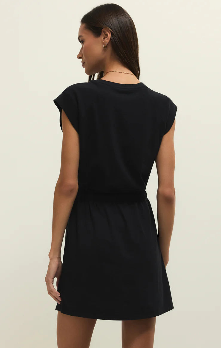 z supply jersey dress Z Supply Kalani Mini Dress Black / Small