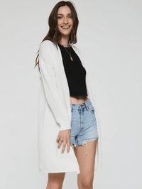 AL Ivory Midi Cardigan