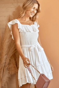 AND Triered Smocked Mini Dress