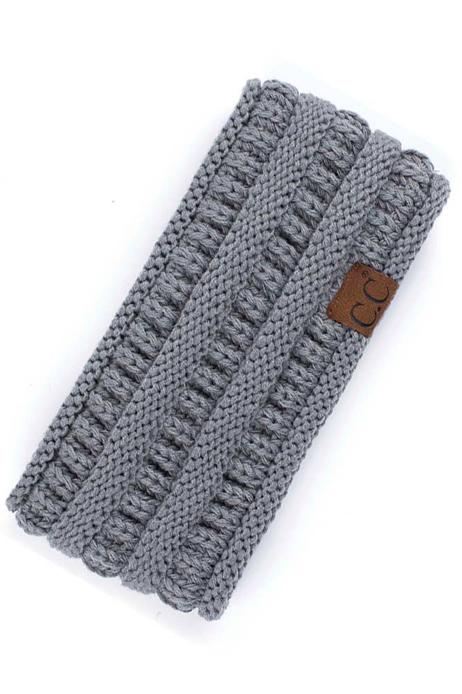 C.C Solid Ribbed Headwrap
