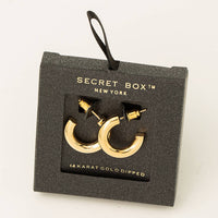 Gold Dipped Hoop Earrings