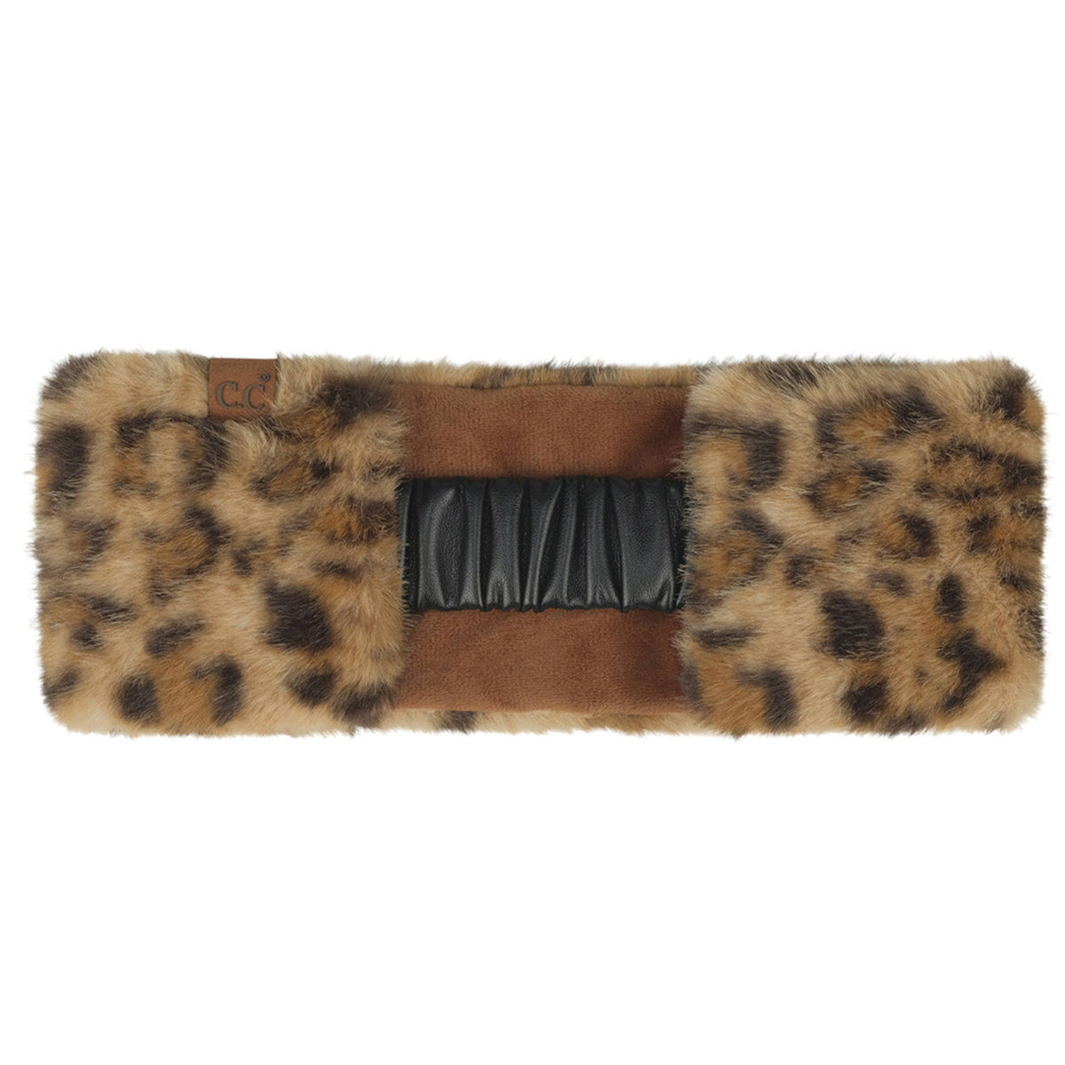C.C Leopard Fur Head wrap