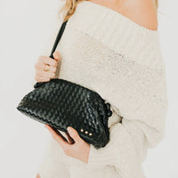 Lacy Woven Frame Crossbody Bag