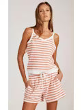 Striped Terry Knit Tank Top
