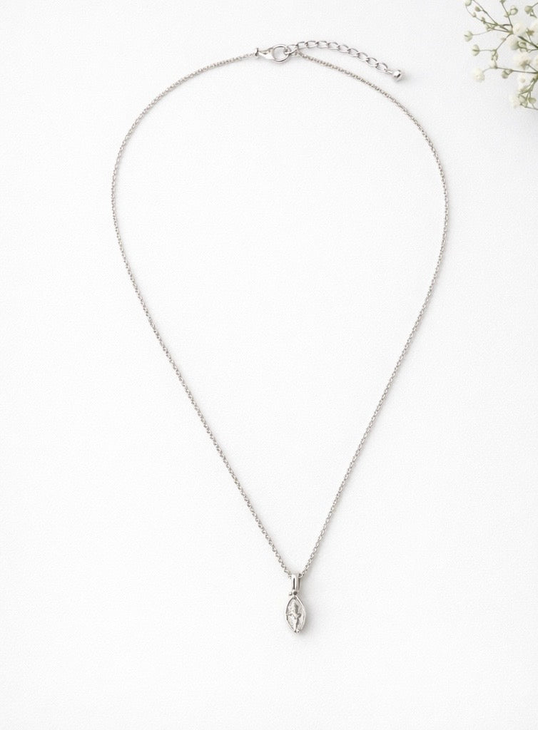 Diamond Teardrop Pendant Necklace