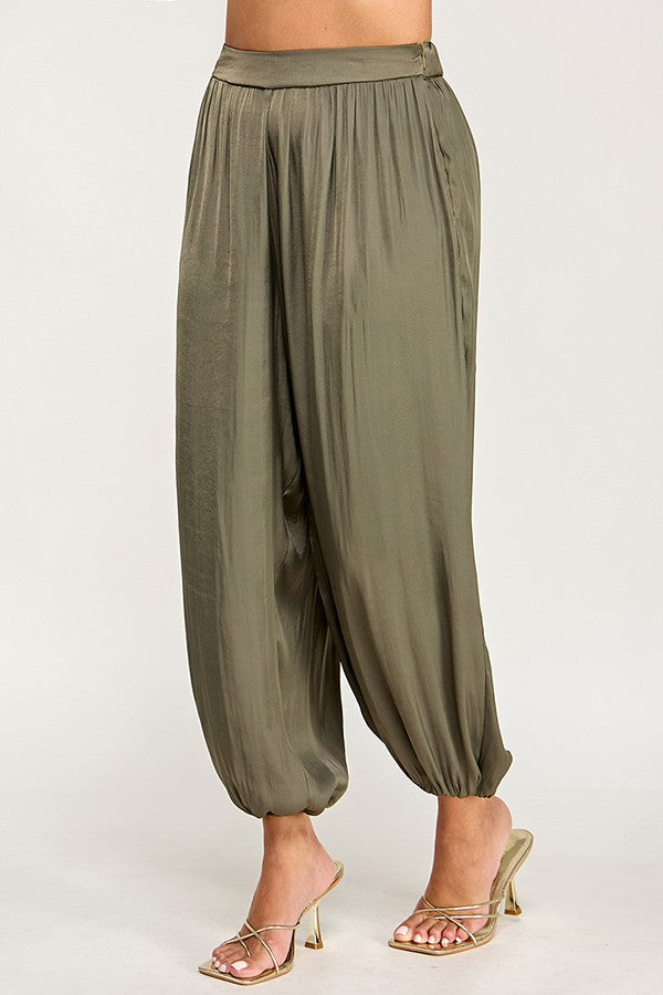 Satin Balloon Pants