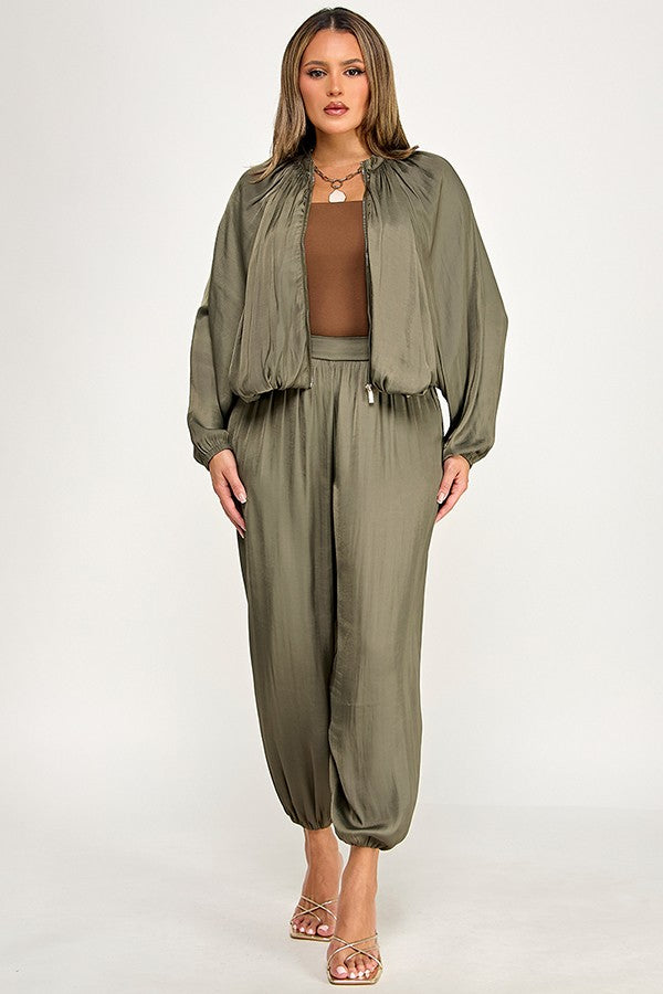 Satin Balloon Pants