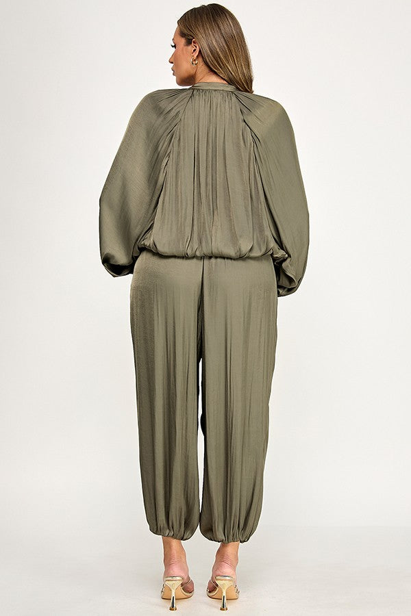 Satin Balloon Pants