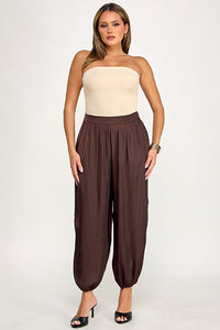 Satin Balloon Pants