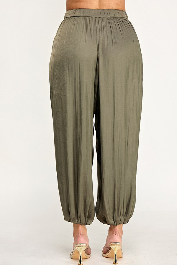 Satin Balloon Pants