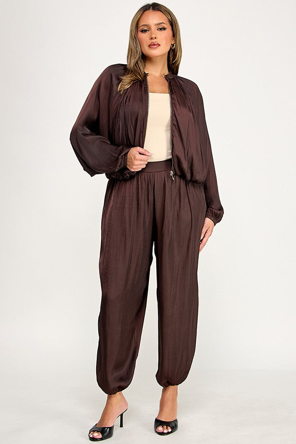 Satin Balloon Pants