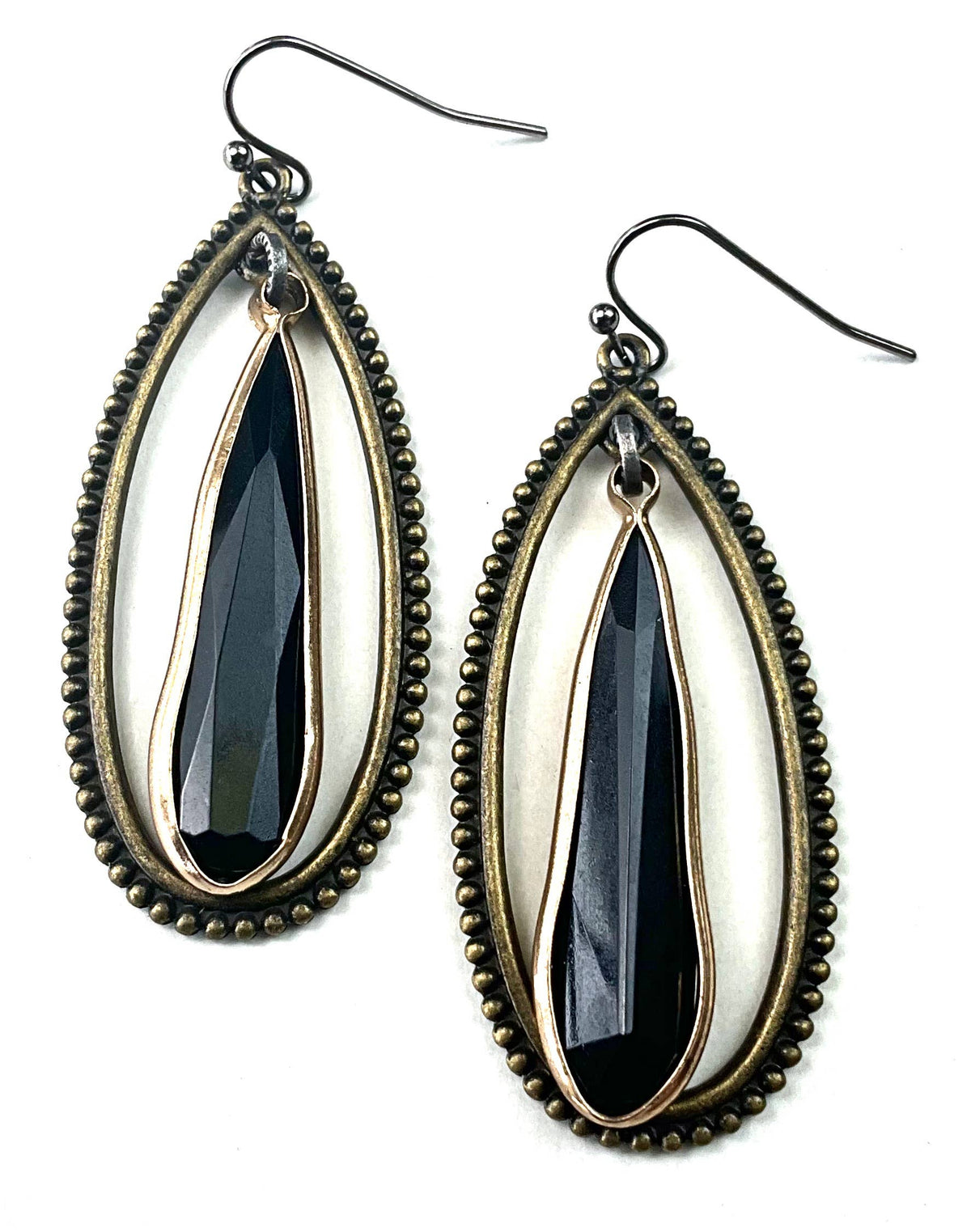 Oval W/Stone Teardrop