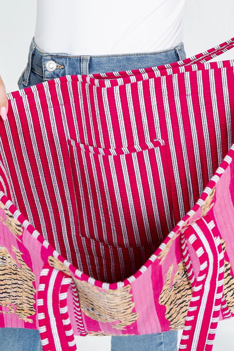 Reversible Quilted Tote Bag