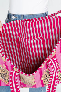 Reversible Quilted Tote Bag